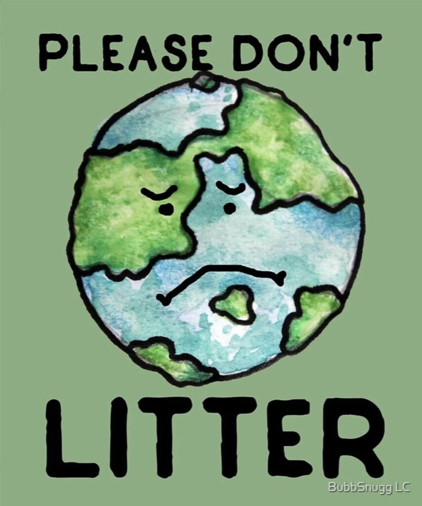 Please don't litter poster